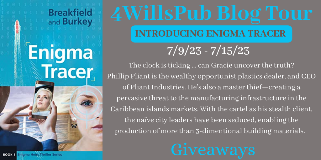 Welcome to Day 1 of Breakfield and Burkey's "INTRODUCING ENIGMA TRACER" Blog Tour! @EnigmaSeries @4WillsPub @4WP11 @RRBC_Org @linneatanner
