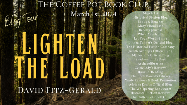 Book Spotlight Lighten the Load David Fitz-Gerald #HistoricalWestern #WesternAdventure #AmericanWest #Pioneers #BlogTour #TheCoffeePotBookClub @AuthorDAVIDFG @cathiedunn