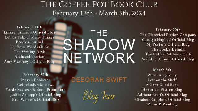 Deborah Swift The Shadow Network #WW2 #Thriller #BlogTour #TheCoffeePotBookClub @swiftstory @cathiedunn