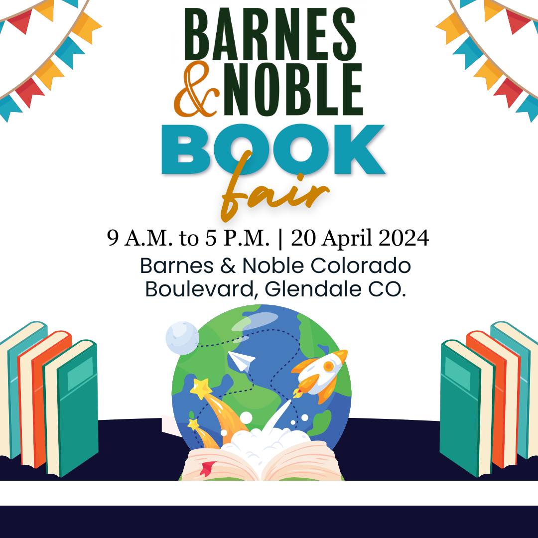 Colorado Blvd Barnes & Noble Book Fair 20 April 2024 @BNColoradoBlvd @COGreatAuthors @JudithBriles #Colorado #books #gifts #weekend #bookreaders